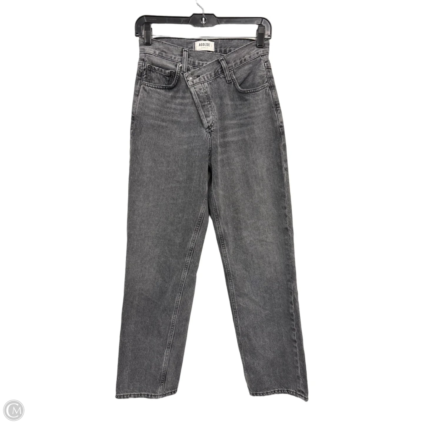 Jeans Straight By Agolde In Grey, Size: Xxs