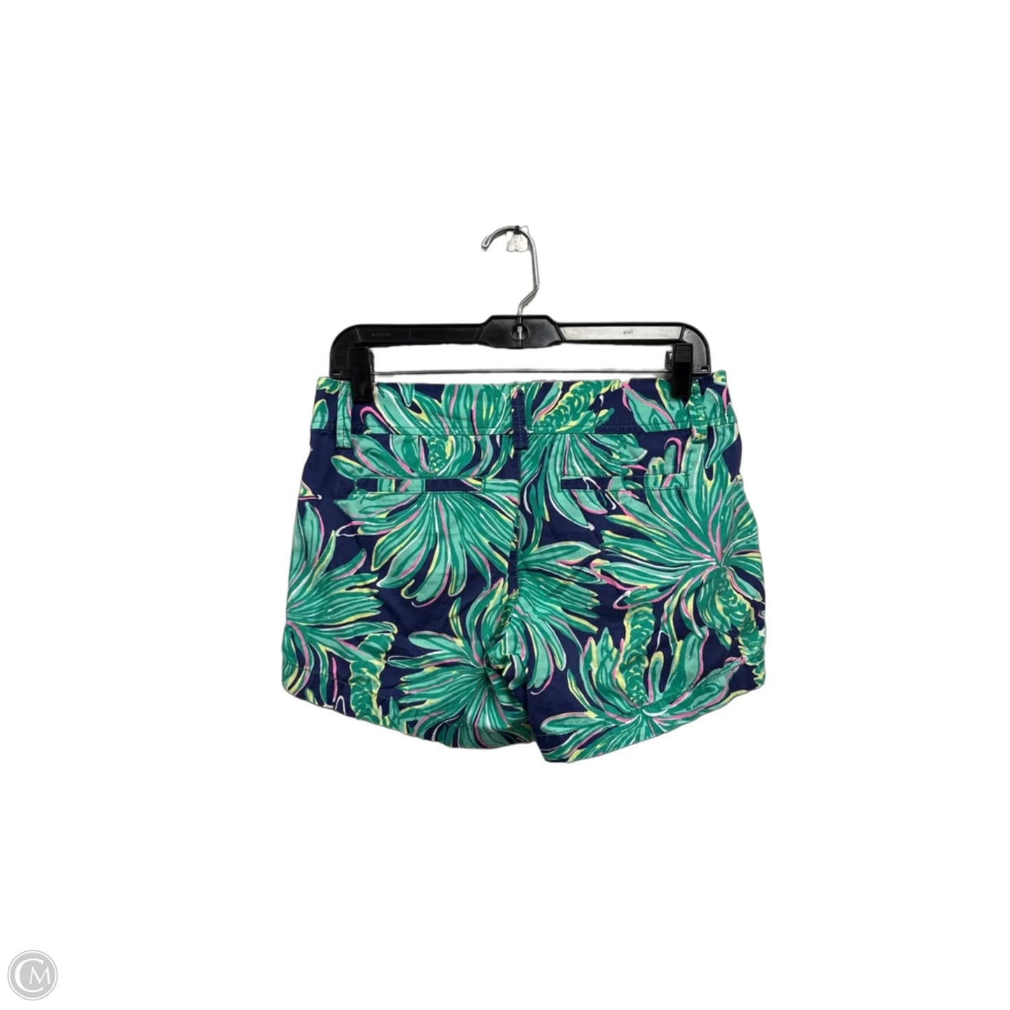Shorts Designer By Lilly Pulitzer In Blue & Green, Size: 0