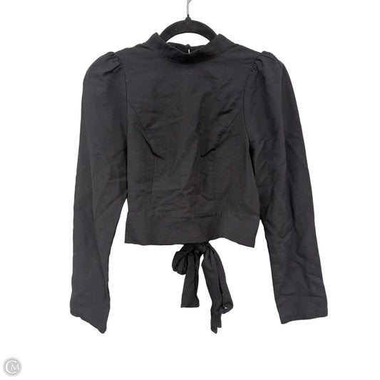 Top Long Sleeve By Maeve In Black, Size: 6