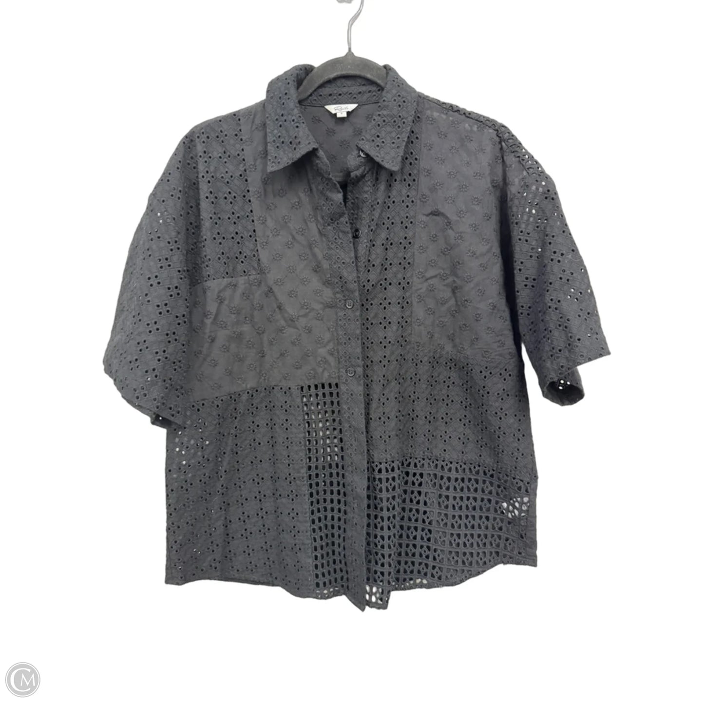 Top 3/4 Sleeve By Rails In Black, Size: S