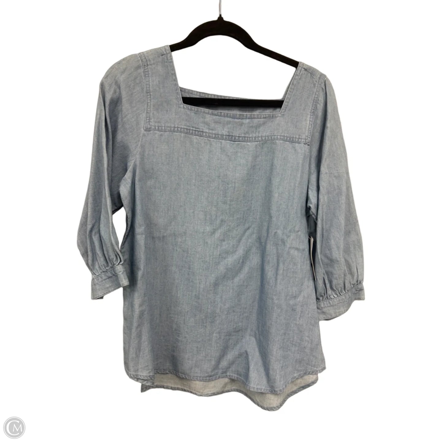 Top 3/4 Sleeve By Time And Tru In Blue, Size: S