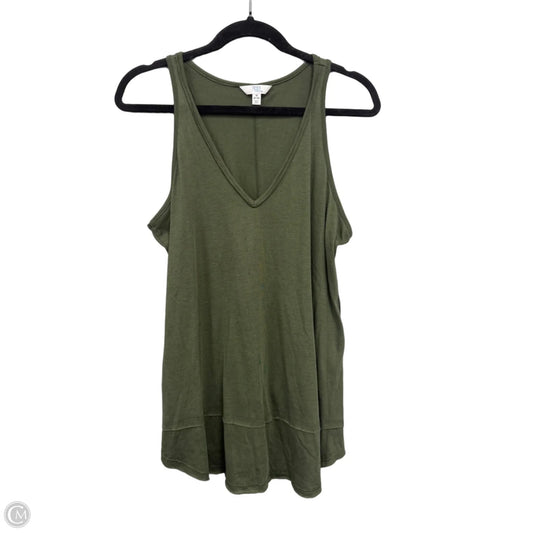Top Sleeveless By Time And Tru In Green, Size: M