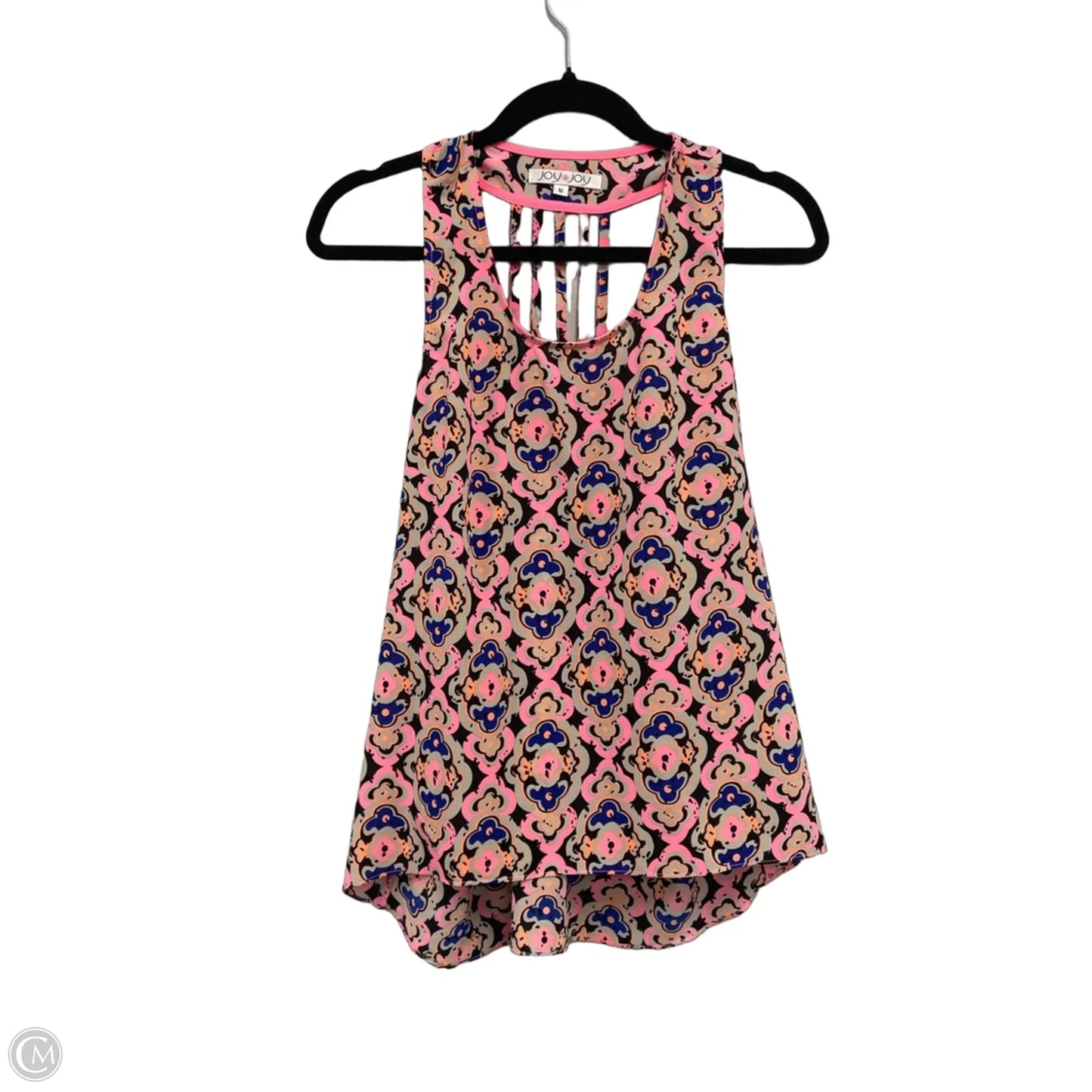Top Sleeveless By Joy Joy In Blue & Orange, Size: M