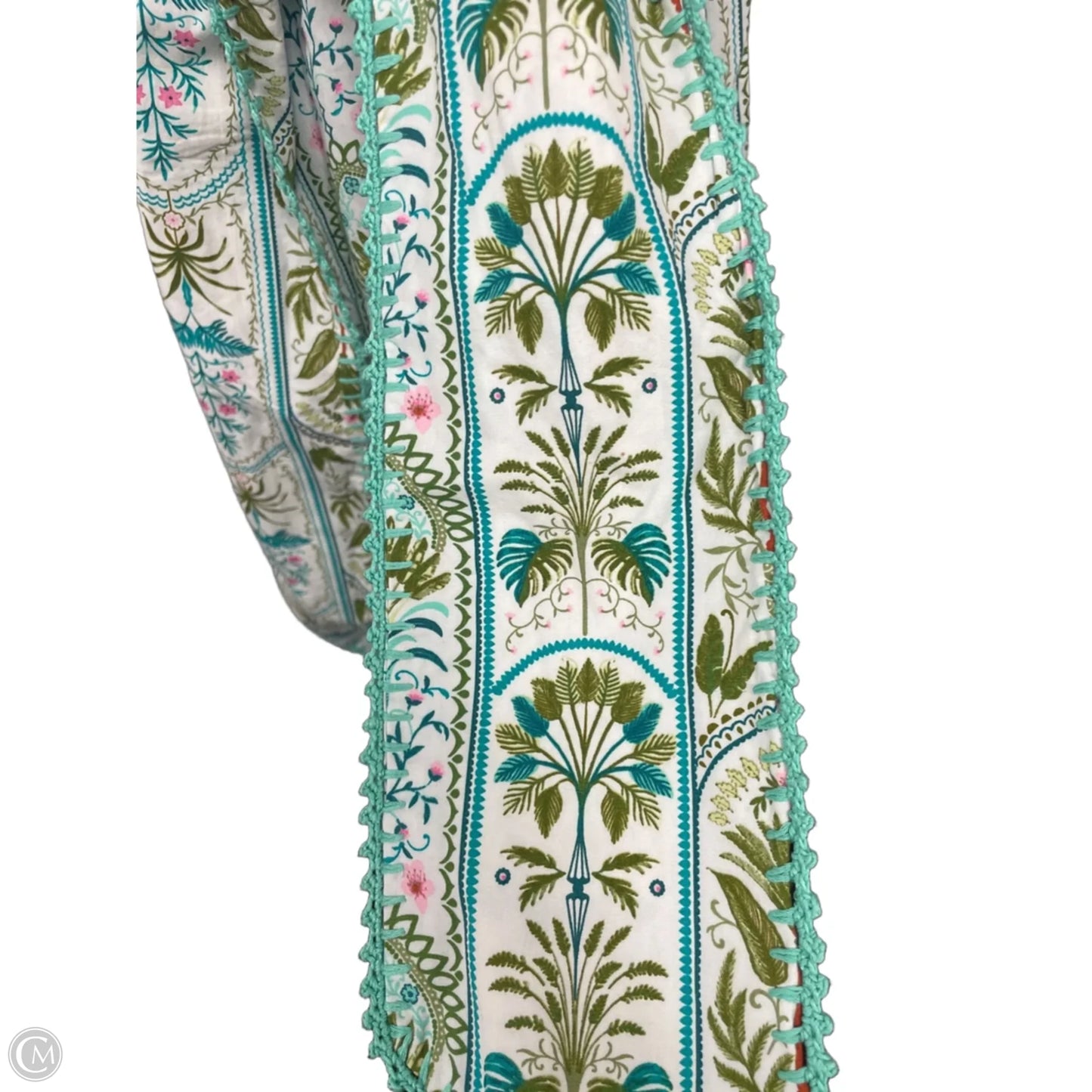 Dress Casual Midi By Crown And Ivy In Green & Pink, Size: M