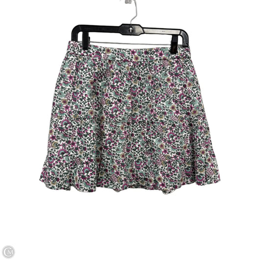Skirt Mini & Short By J. Crew In Green & Pink, Size: S