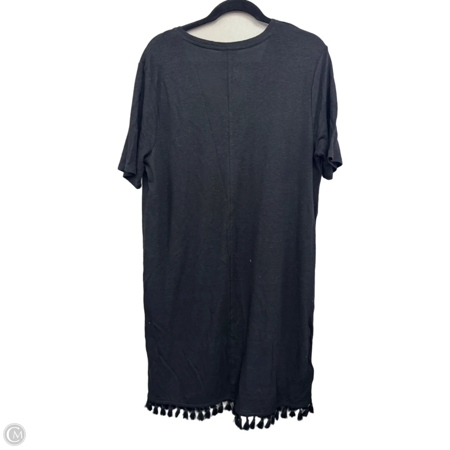Dress Casual Midi By Ann Taylor In Black, Size: L