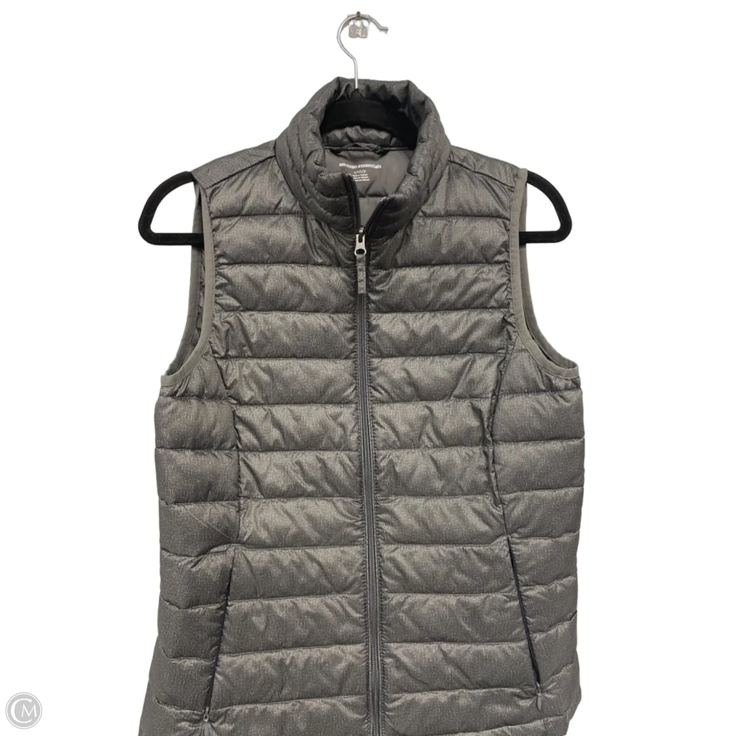 Vest Puffer & Quilted By Amazon Essentials In Grey, Size: S