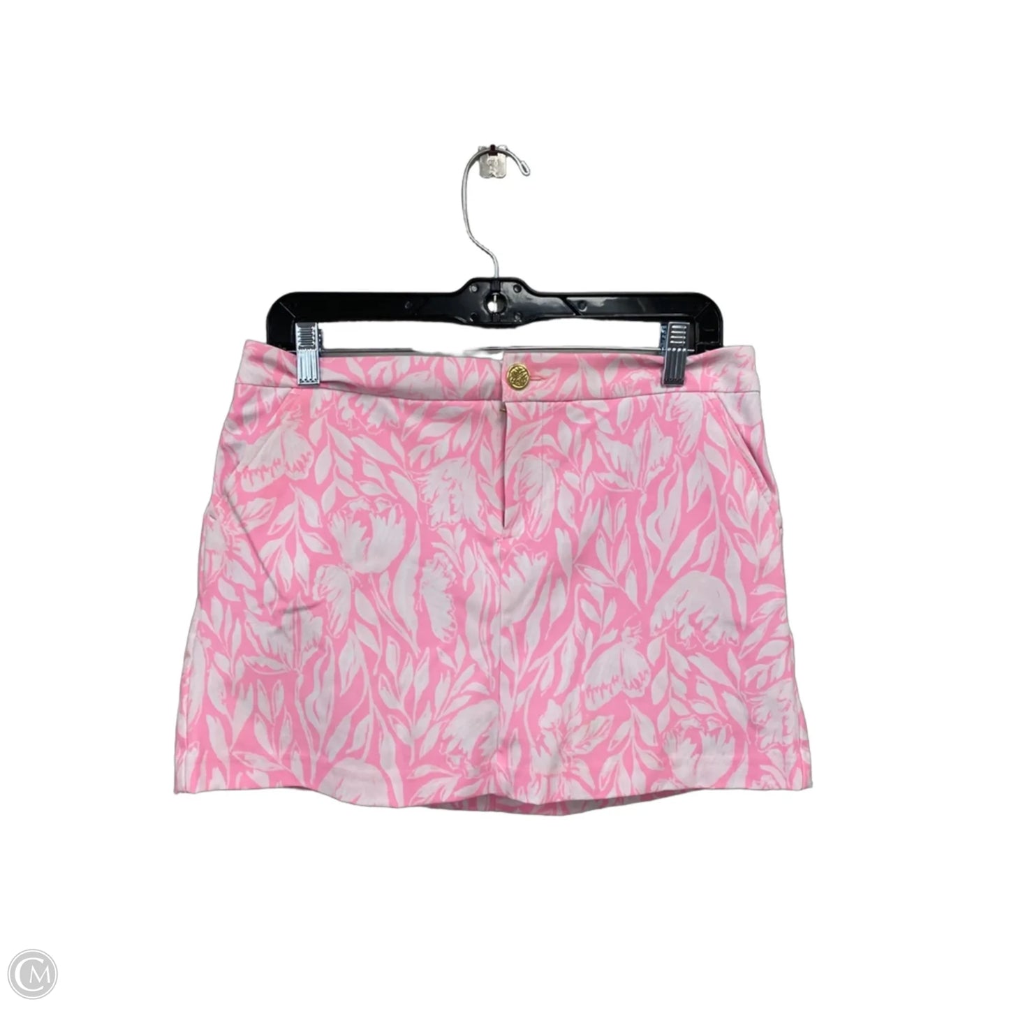 Skort Designer By Lilly Pulitzer In Pink & White, Size: 4
