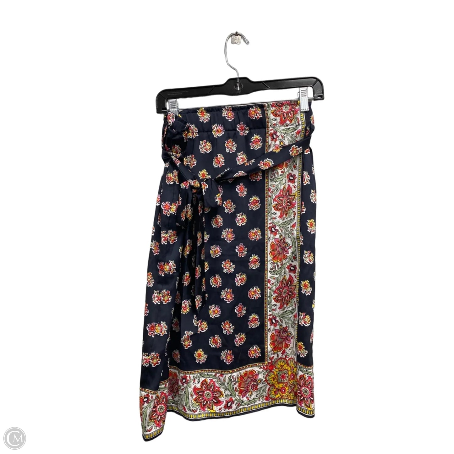 Skirt Midi By Loft In Blue & Pink, Size: L