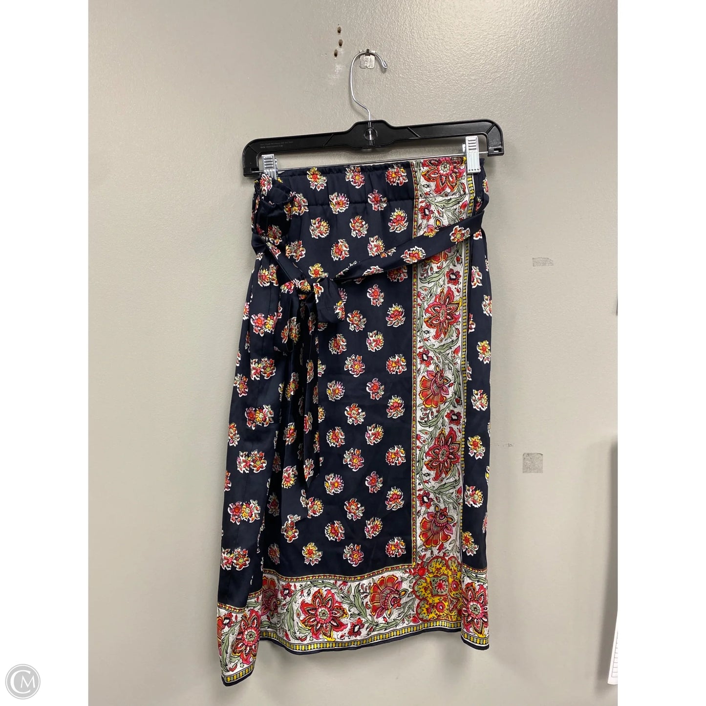 Skirt Midi By Loft In Blue & Pink, Size: L