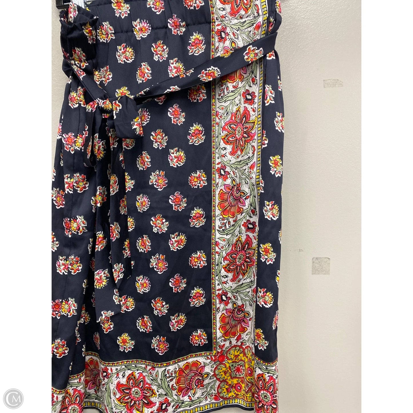 Skirt Midi By Loft In Blue & Pink, Size: L