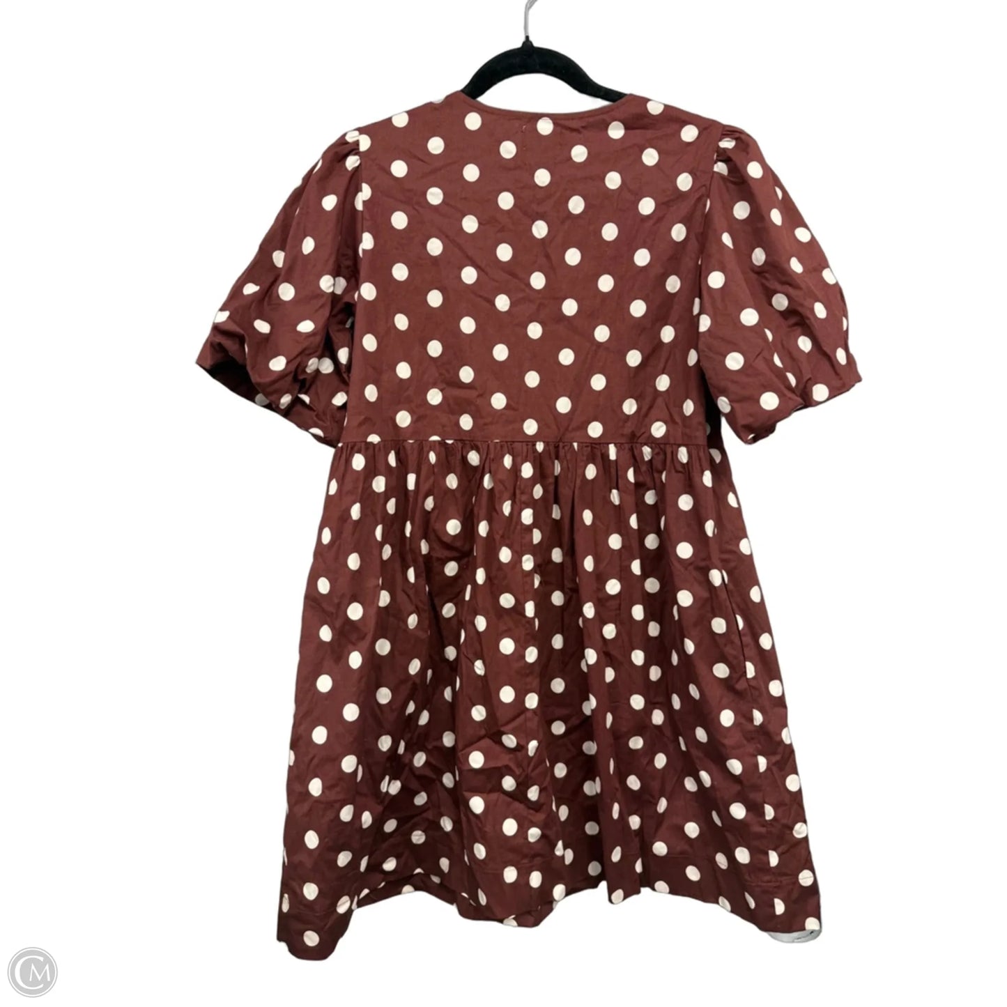 Dress Casual Short By Nicole Miller In Brown & White, Size: S