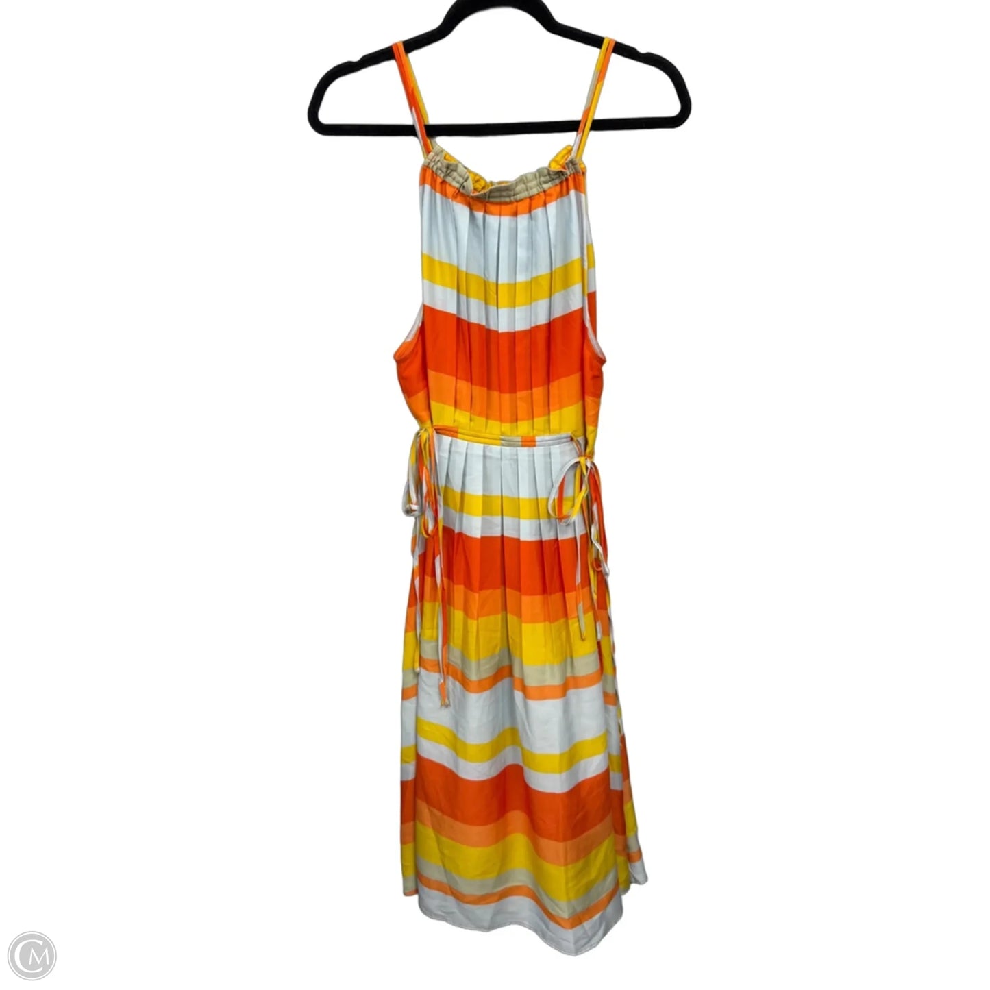 Dress Casual Midi By Loft In Blue & Orange, Size: Xxl