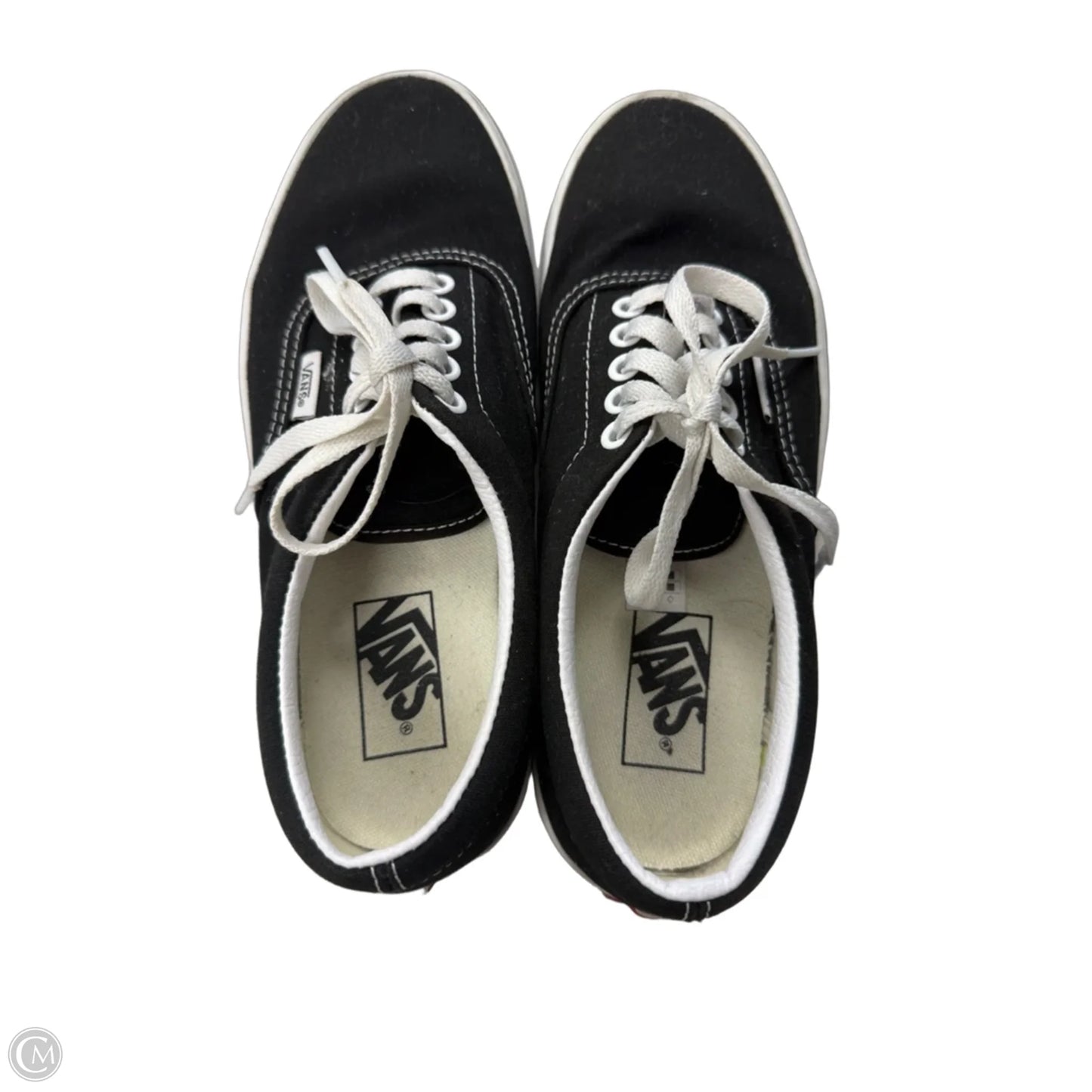 Shoes Sneakers By Vans In Black & White, Size: 8