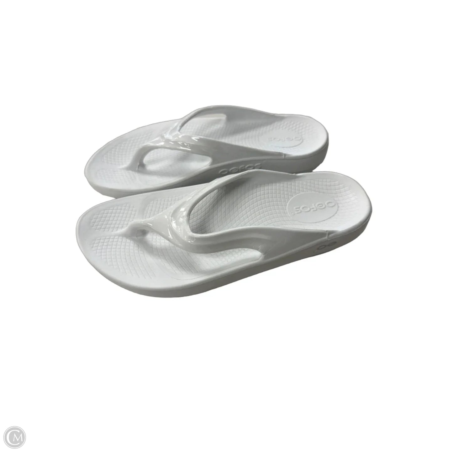 Sandals Flip Flops By Oofos In White, Size: 7