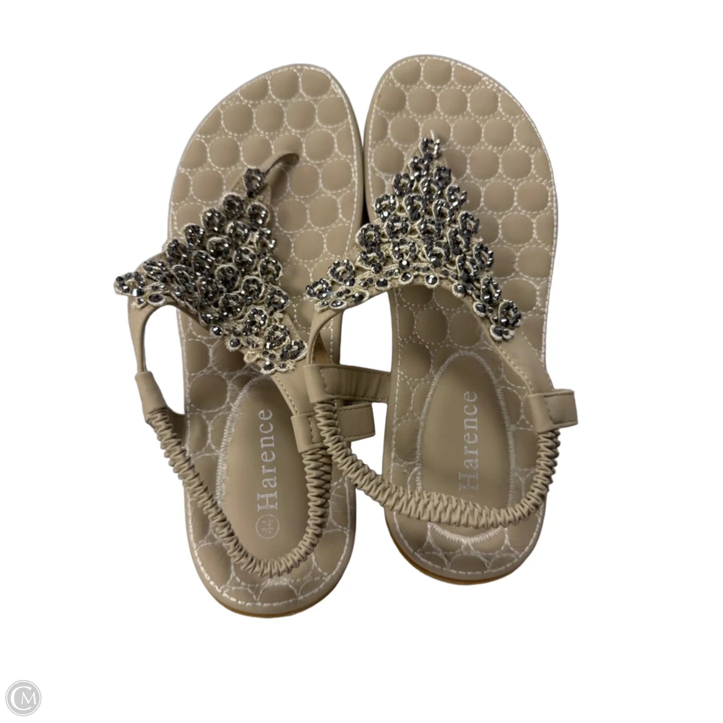 Sandals Flats By Clothes Mentor In Tan, Size: 10