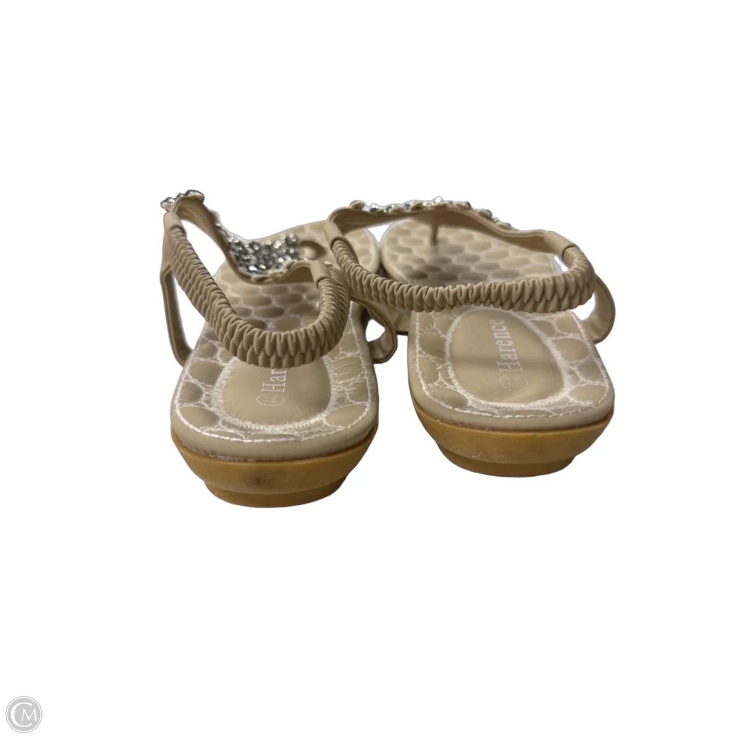 Sandals Flats By Clothes Mentor In Tan, Size: 10