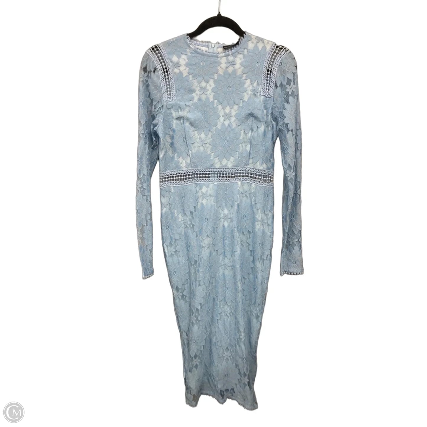 Dress Casual Midi By Pretty Little Thing In Blue, Size: 8