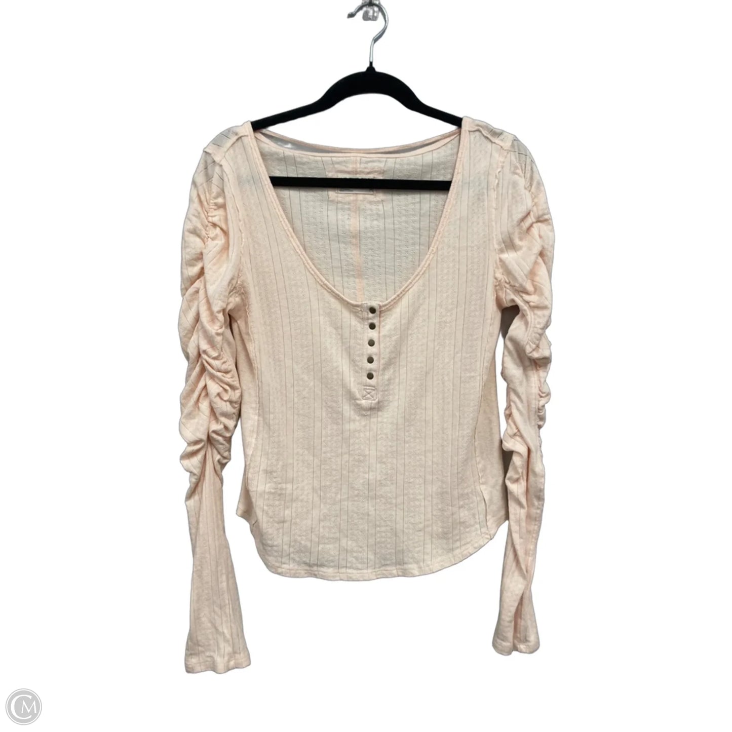 Top Long Sleeve By We The Free In Peach, Size: M