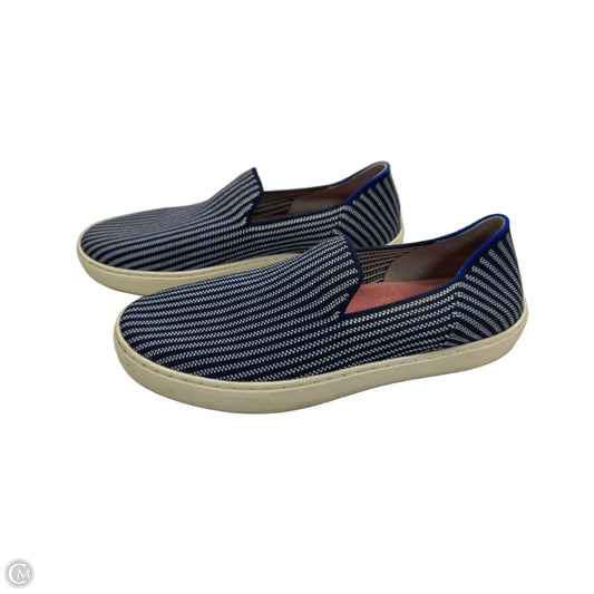 Shoes Flats By Rothys In Blue & White, Size: 8