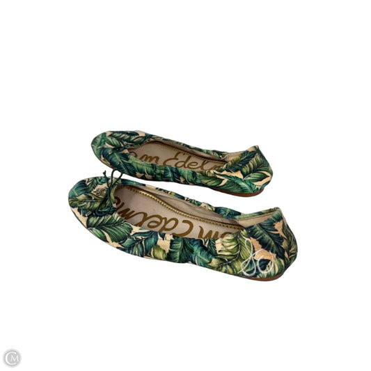 Shoes Flats By Sam Edelman In Cream & Green, Size: 9.5