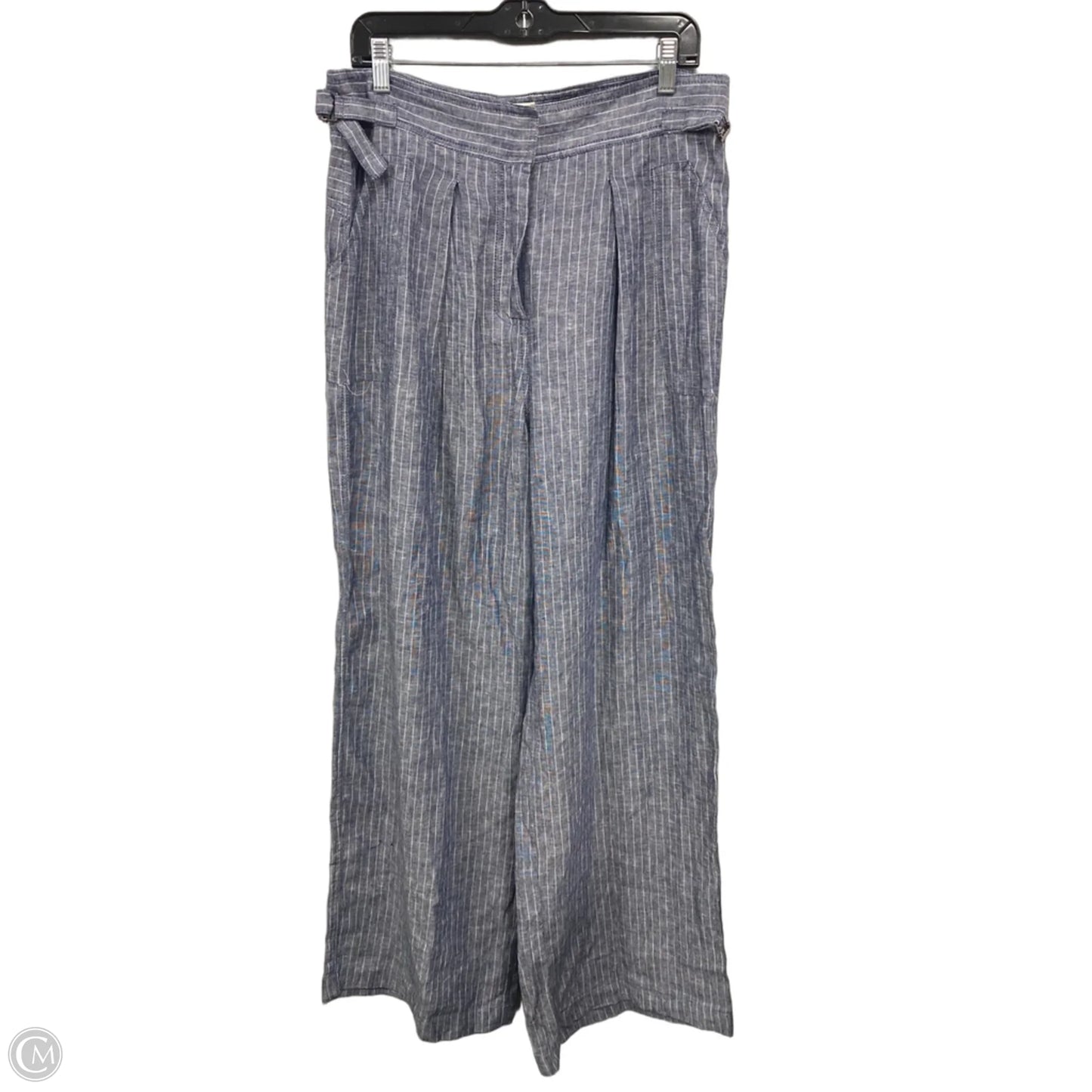 Pants Wide Leg By Max Studio In Blue & White, Size: Xl