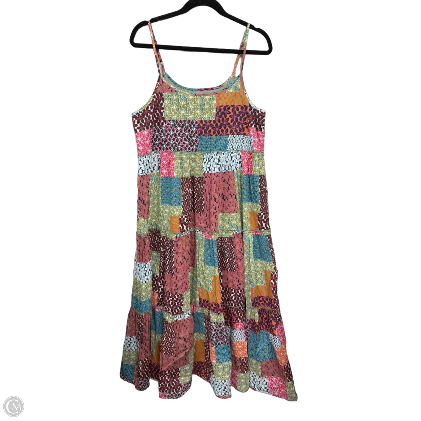 Dress Casual Midi By Natural Life In Blue & Pink, Size: M
