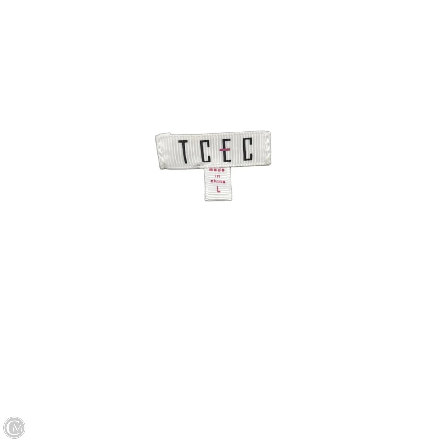 Dress Casual Midi By Tcec In Black & Cream, Size: L