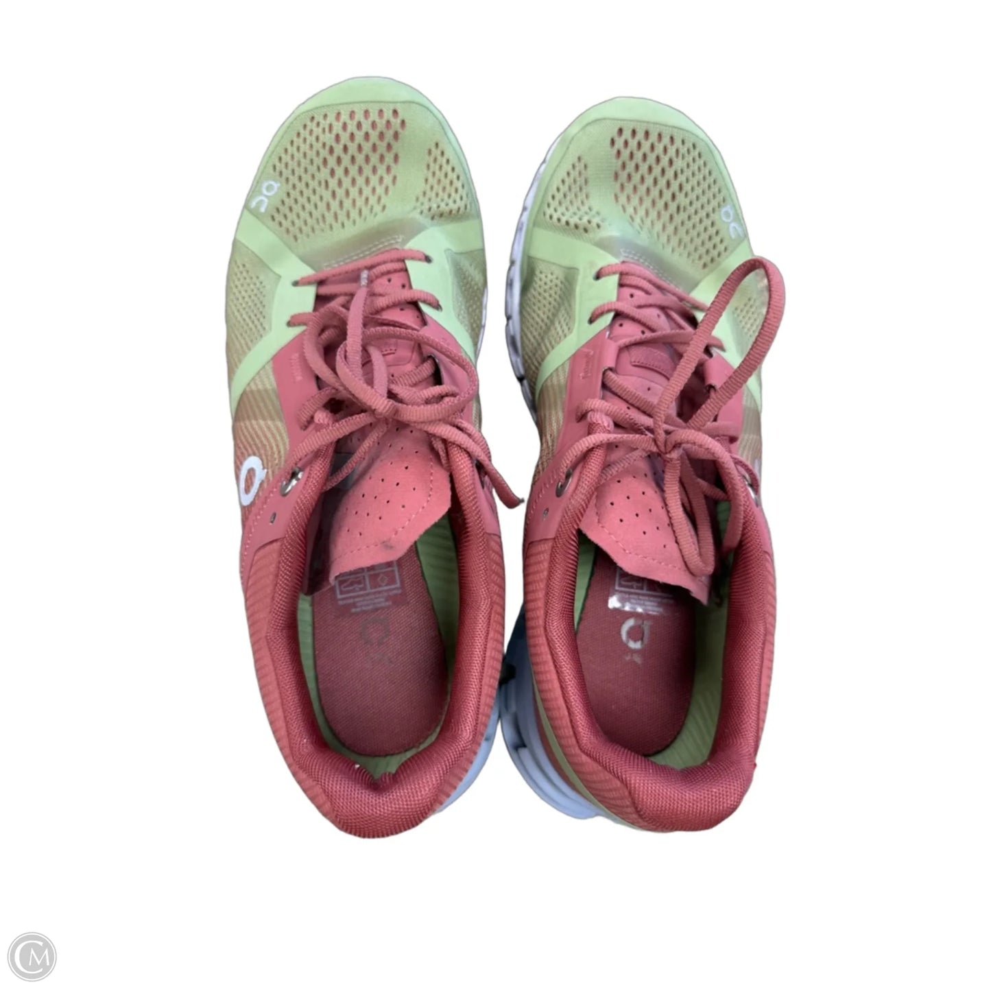 Shoes Athletic By On Cloud In Green & Orange, Size: 8