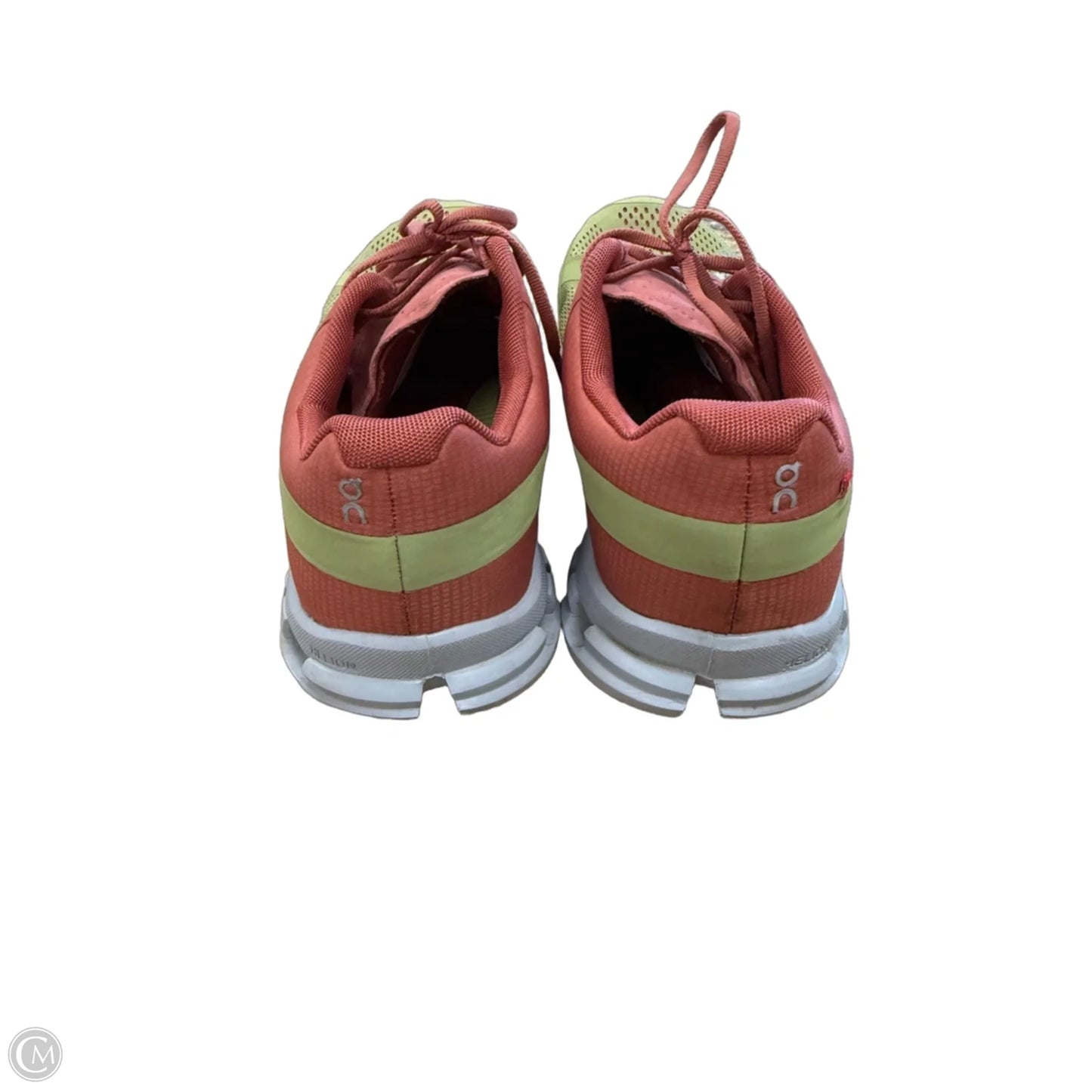 Shoes Athletic By On Cloud In Green & Orange, Size: 8