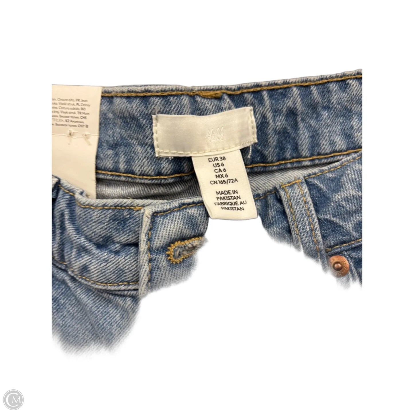 Jeans Straight By H&m In Blue, Size: 6