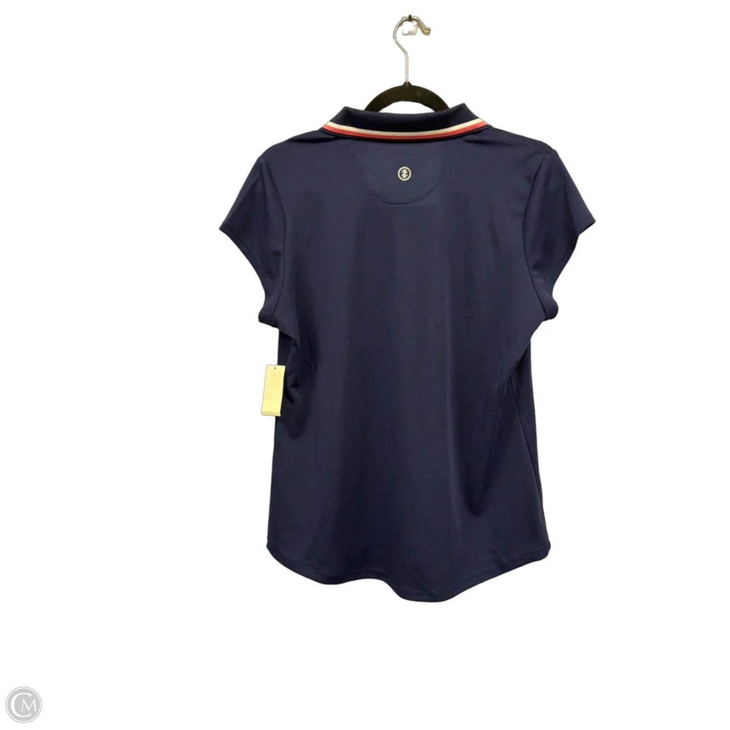 Top Short Sleeve By Izod In Blue & Pink, Size: L