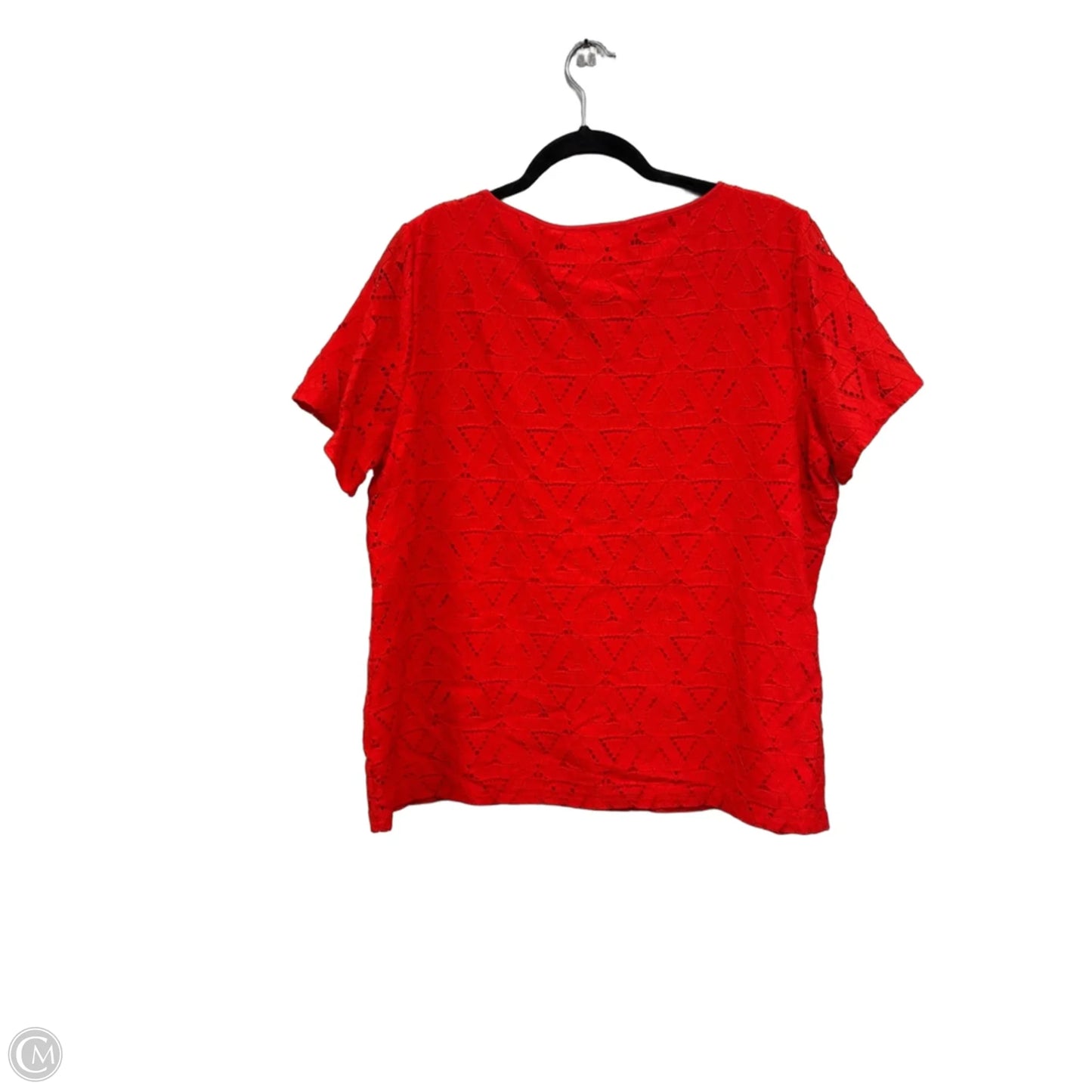Top Short Sleeve By Marc New York In Orange, Size: Xl