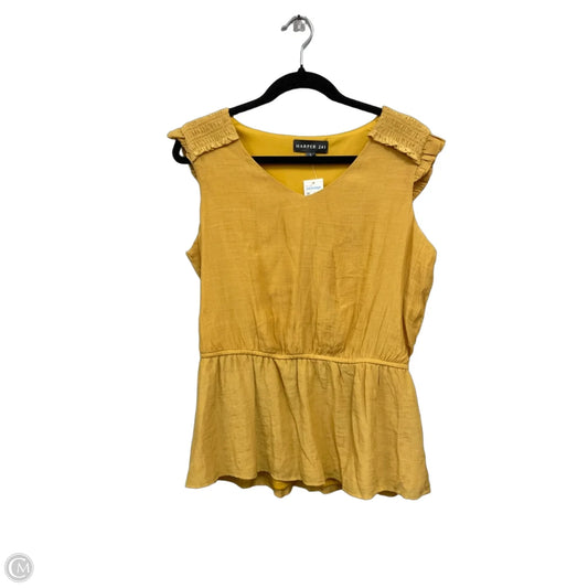 Top Short Sleeve By Clothes Mentor In Gold, Size: L