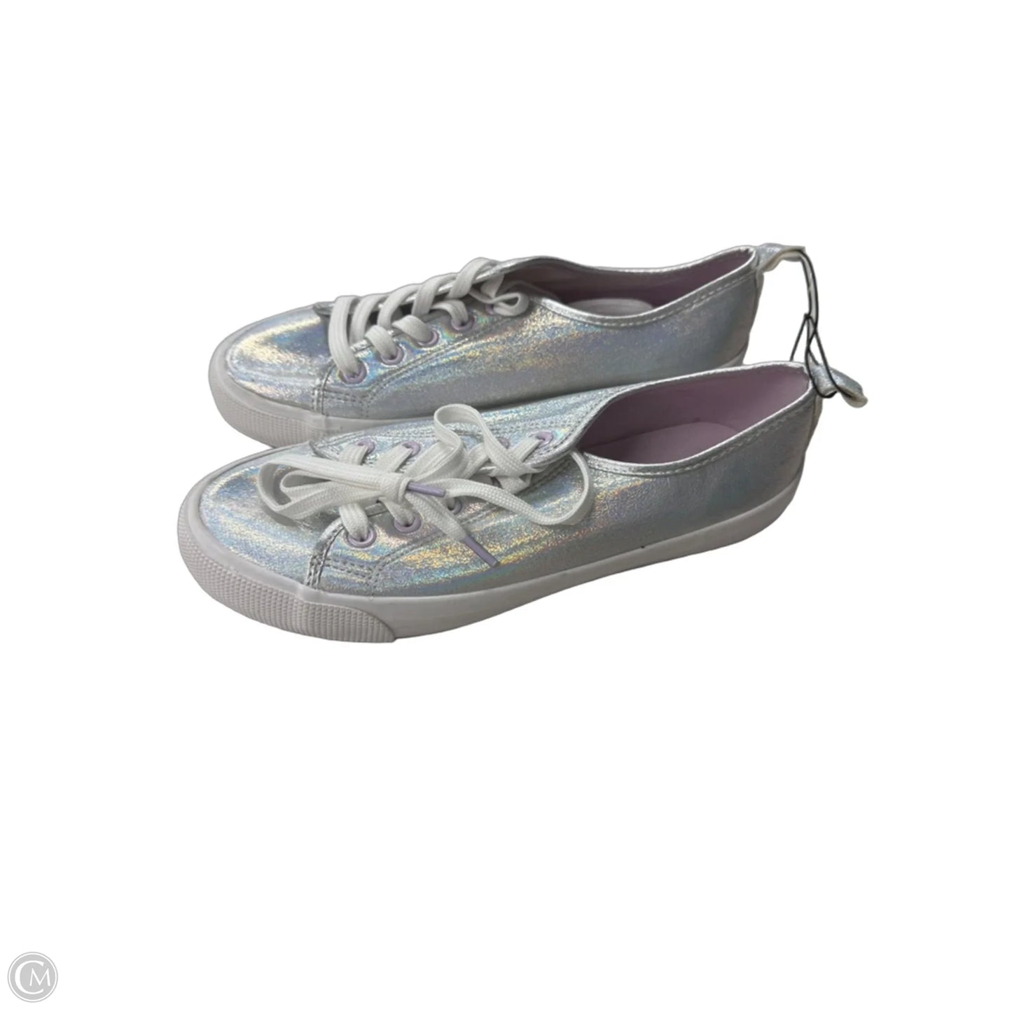 Shoes Sneakers By H&m In Silver, Size: 5.5