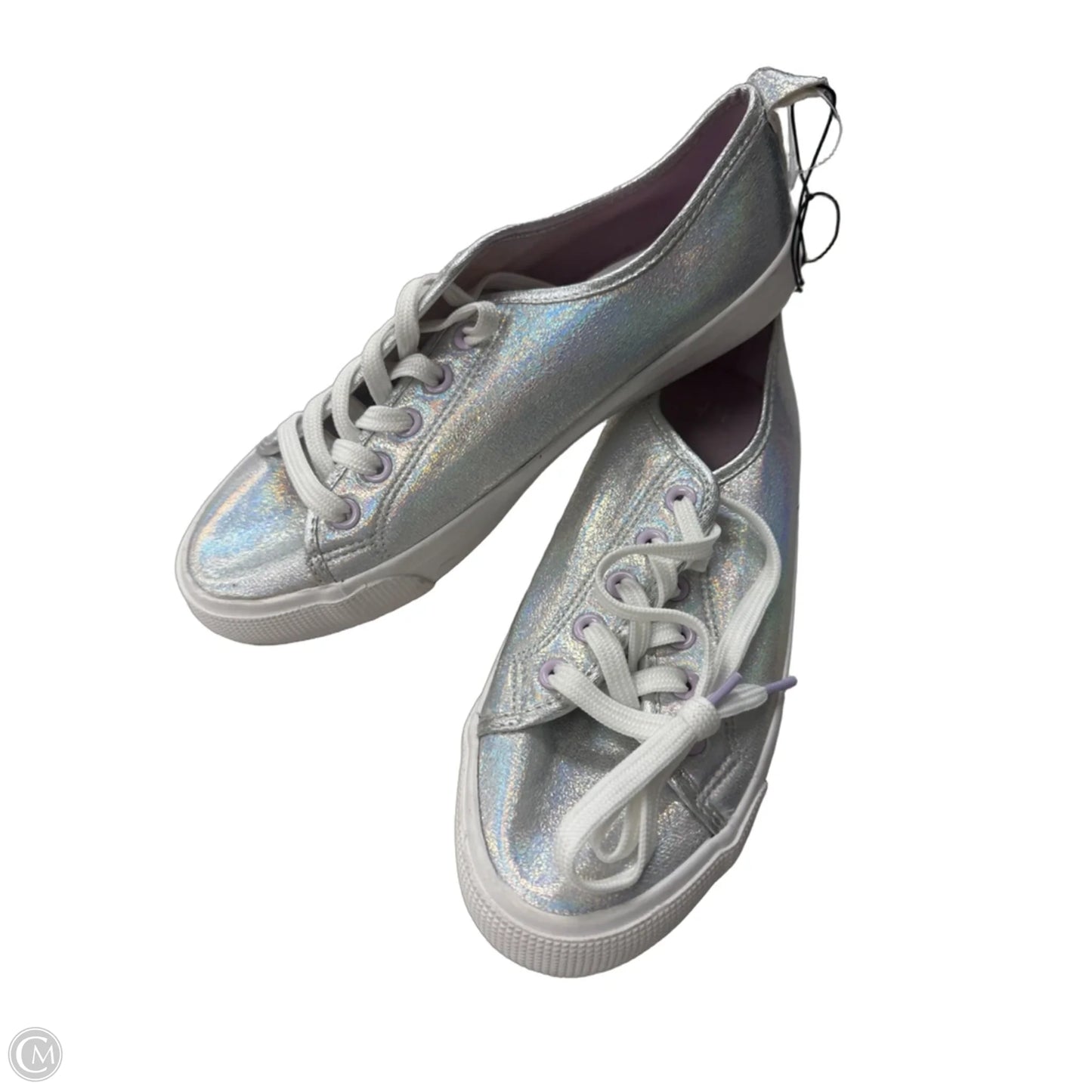 Shoes Sneakers By H&m In Silver, Size: 5.5
