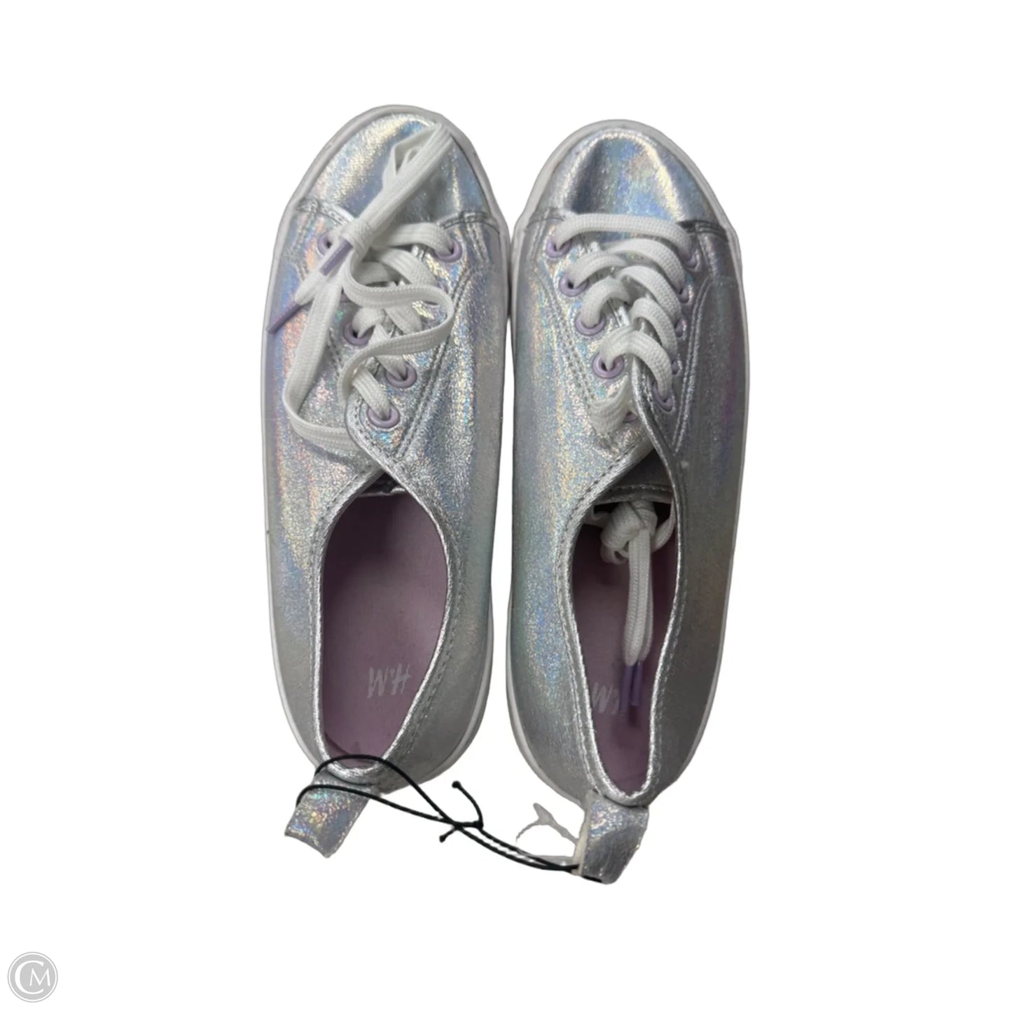 Shoes Sneakers By H&m In Silver, Size: 5.5