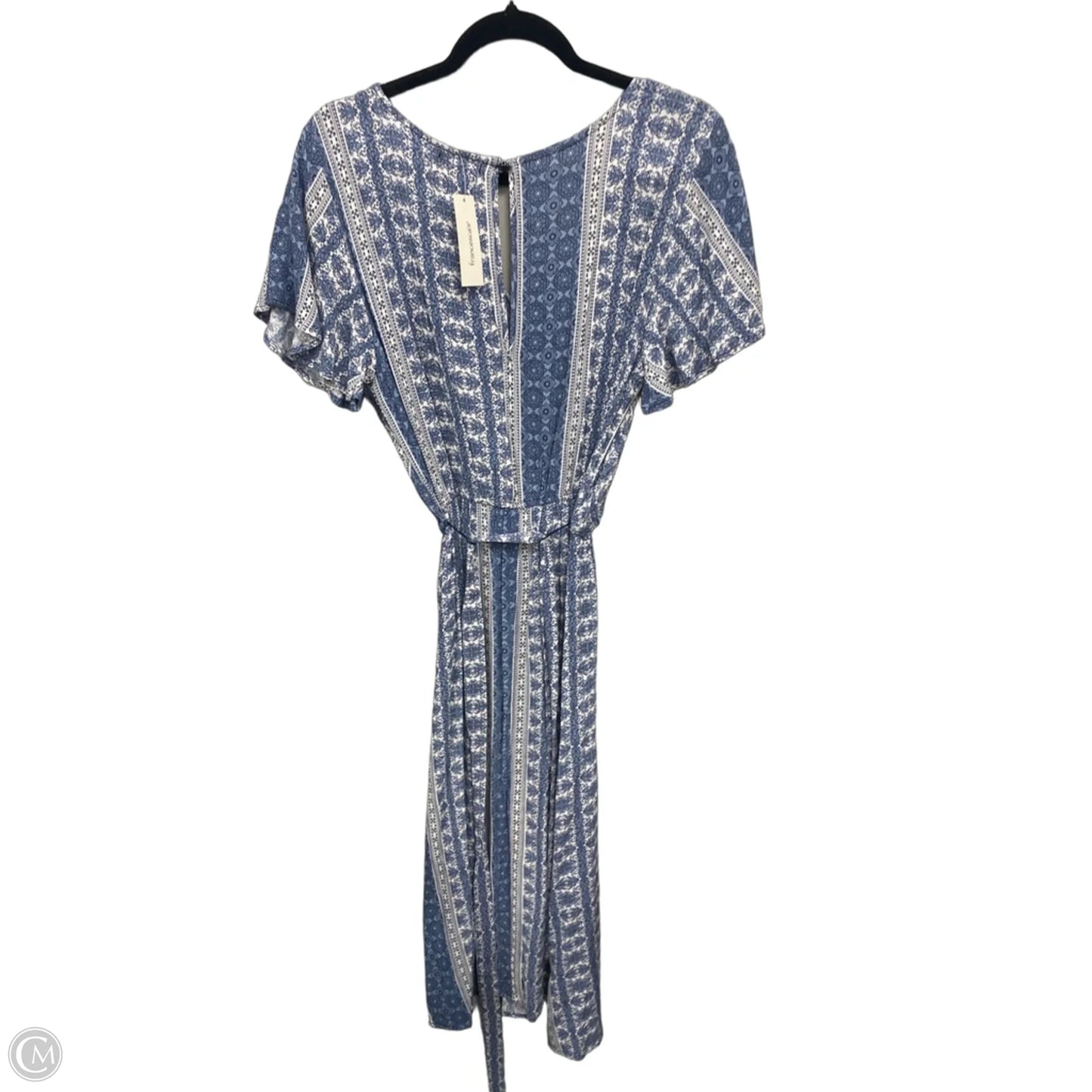 Dress Casual Midi By Mi Ami In Blue & White, Size: S