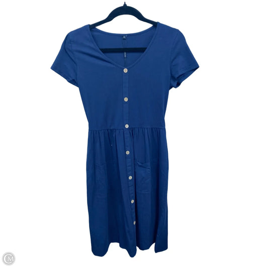 Dress Casual Midi By Clothes Mentor In Navy, Size: S