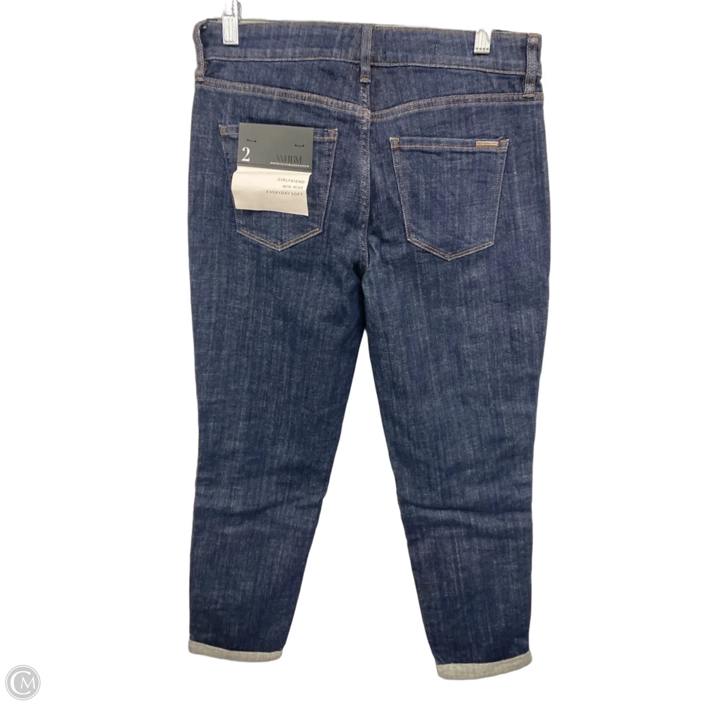 Jeans Skinny By White House Black Market In Blue & Tan, Size: 2