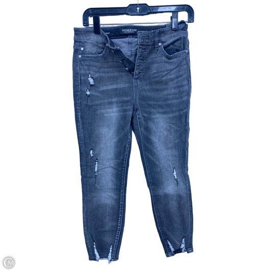 Jeans Skinny By Liverpool In Grey, Size: 2