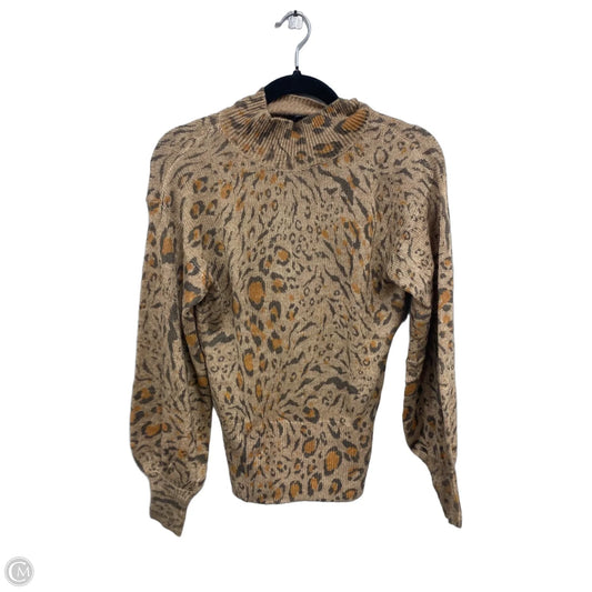 Sweater By White House Black Market In Orange & Tan, Size: S