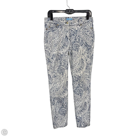 Jeans Skinny By J Mclaughlin In Blue & Cream, Size: 6