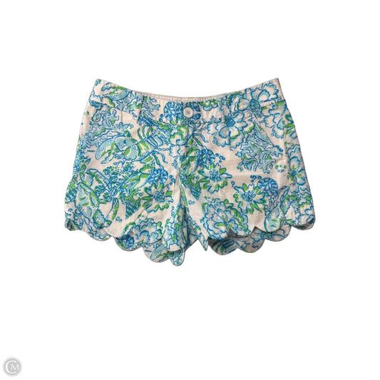 Shorts Designer By Lilly Pulitzer In Blue & White, Size: 0