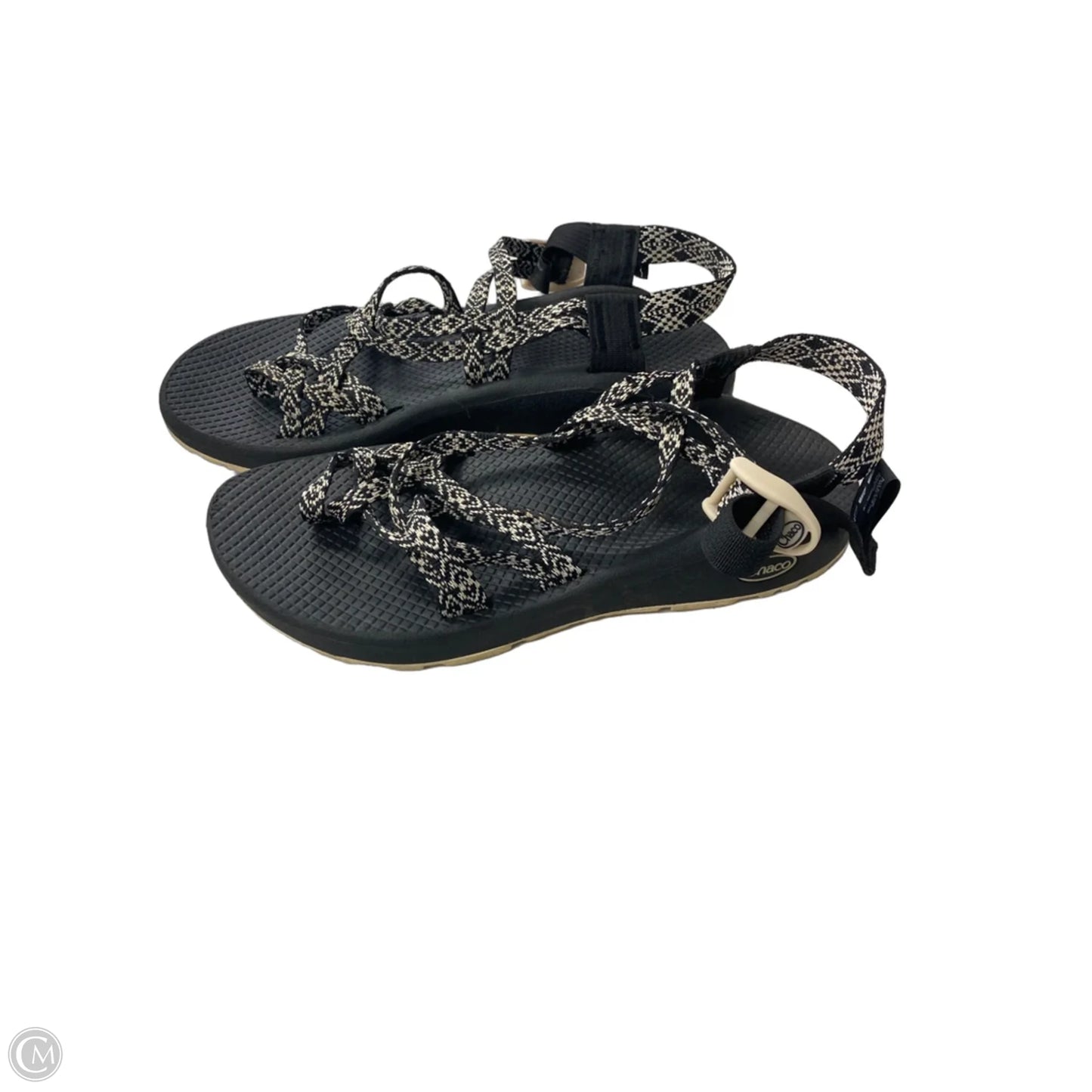 Sandals Flats By Chacos In Black & Cream, Size: 9