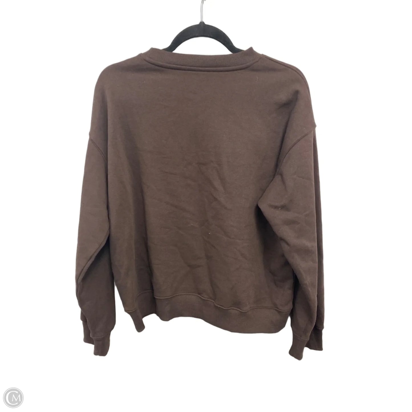 Sweatshirt Crewneck By H&m In Brown, Size: S