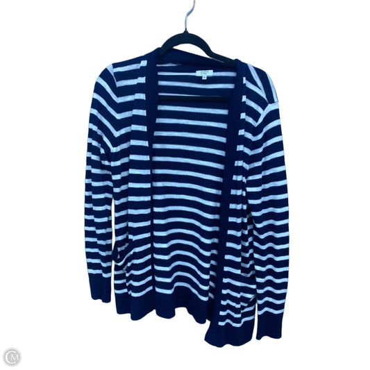 Cardigan By Crown And Ivy In Blue & White, Size: S