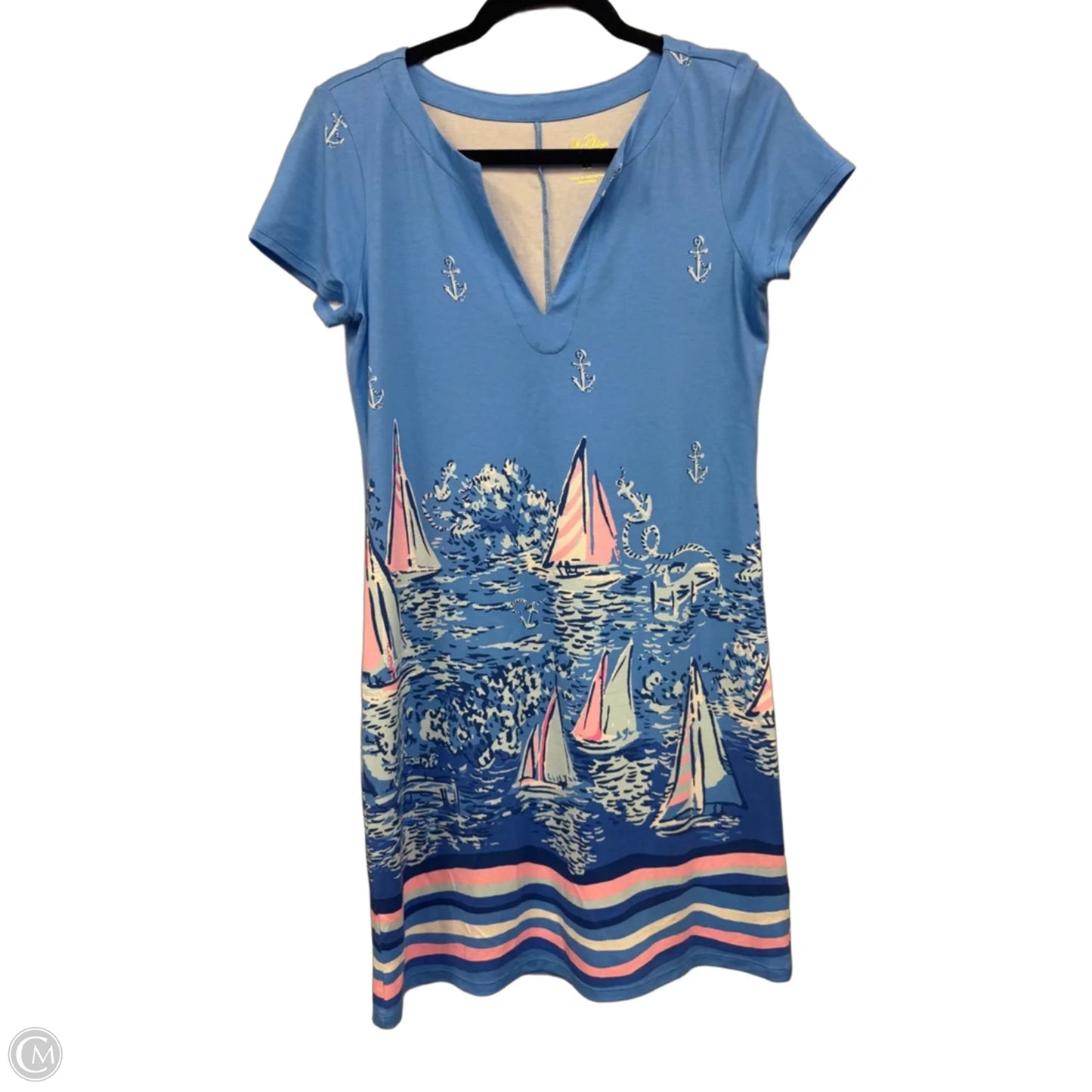 Dress Designer By Lilly Pulitzer In Blue & Pink, Size: S