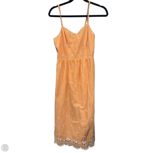 Dress Casual Midi By Old Navy In Peach, Size: Xs