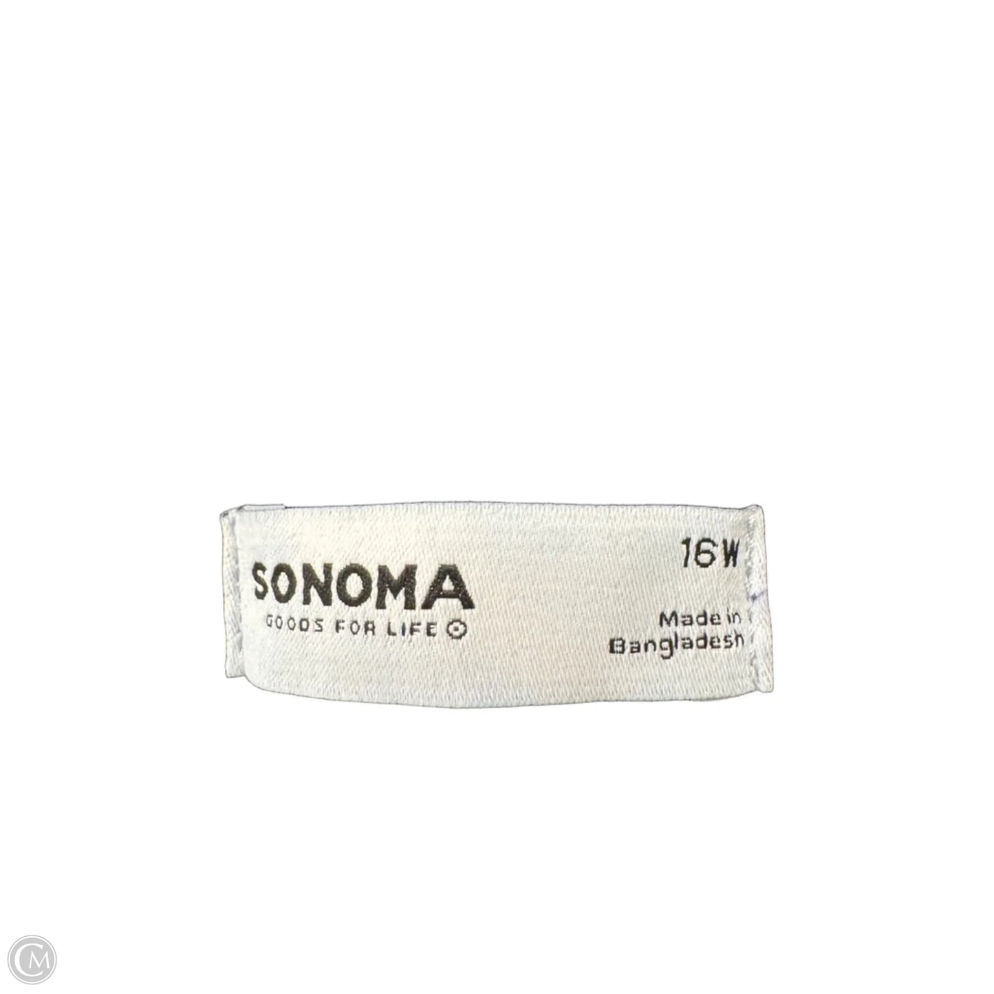 Jeans Flared By Sonoma In Blue, Size: 16